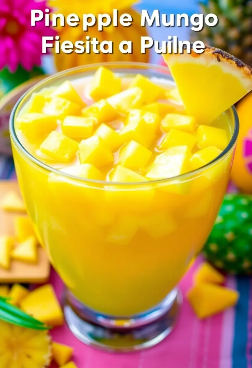 30 Jello Punch Recipes Pineapple Juice Party Favorites 8. Pineapple Mango Fiesta Punch
