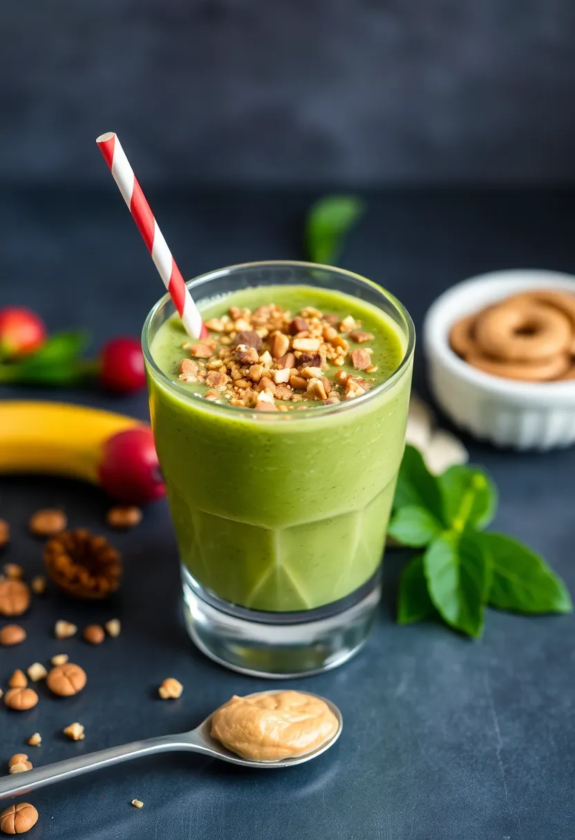 30 Juice Recipes and Their Benefits Backed by Nutrition 23. Nutty Green Smoothie