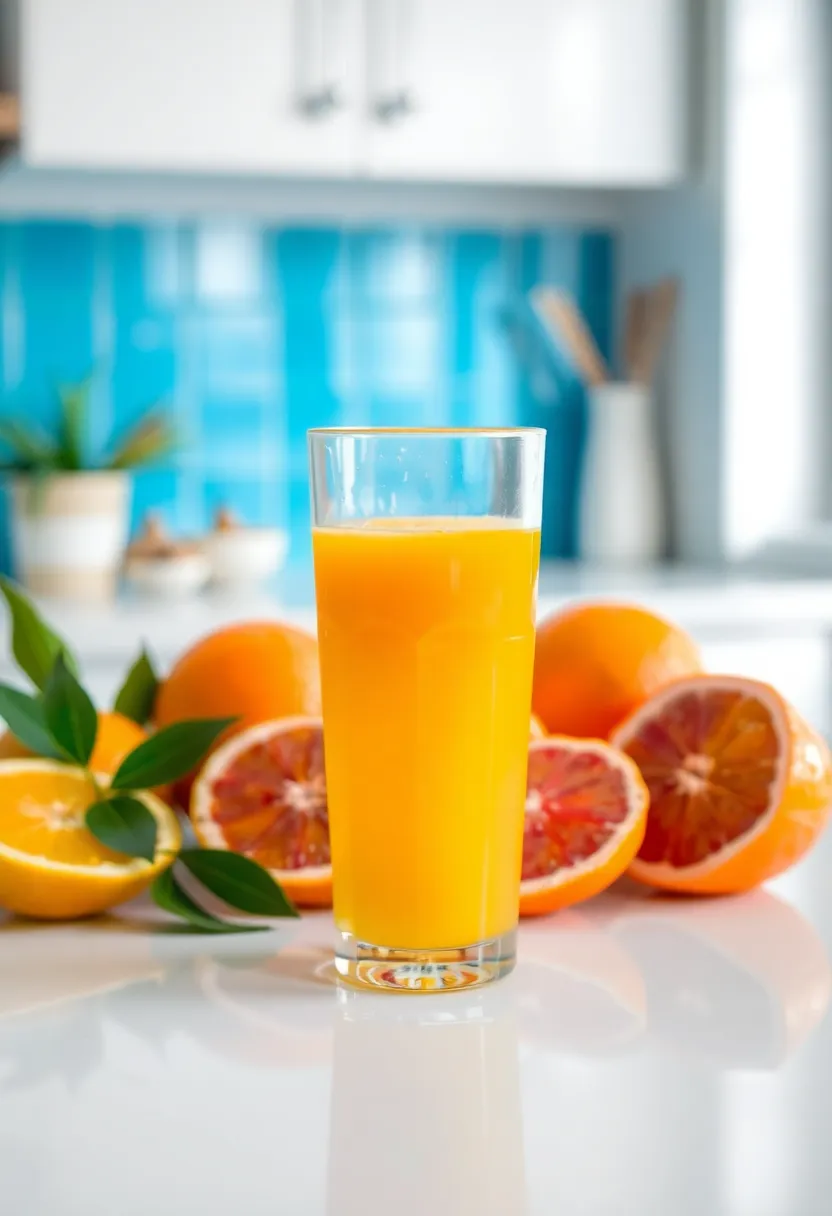 30 Juice Recipes and Their Benefits Backed by Nutrition 6. Citrus Sunrise Juice