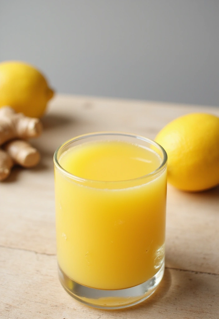 30 Juice Shots Recipes for Gut Health and Digestion - 1. Ginger Lemon Zing Shot