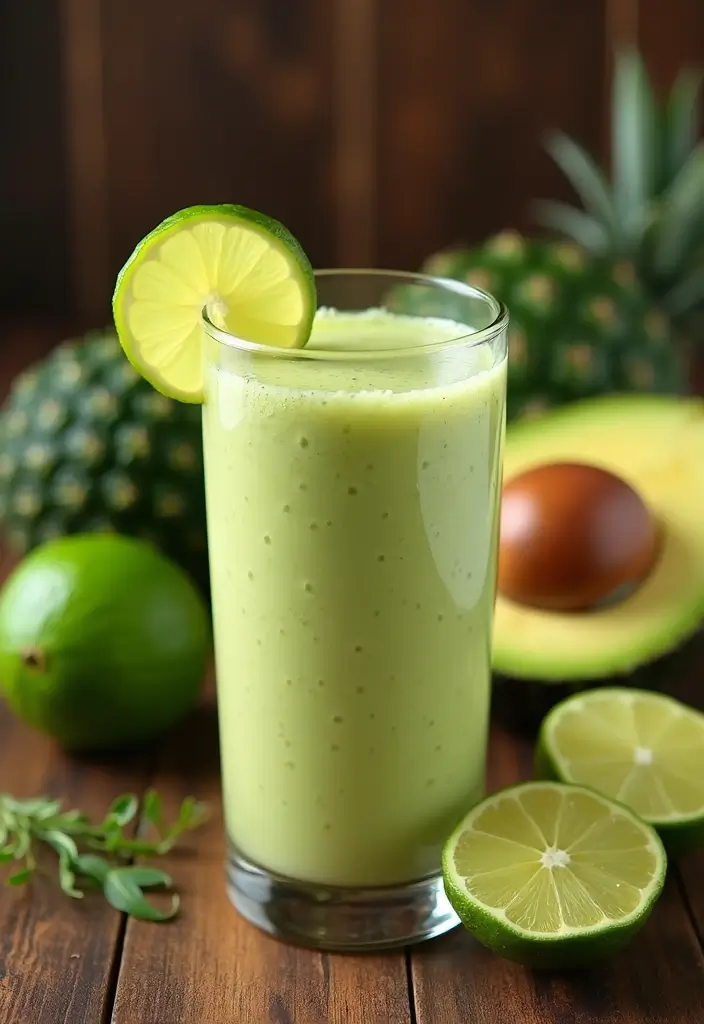30 Key Lime Juice Recipes Sweet and Tangy Delights 4. Key Lime Avocado Smoothie
