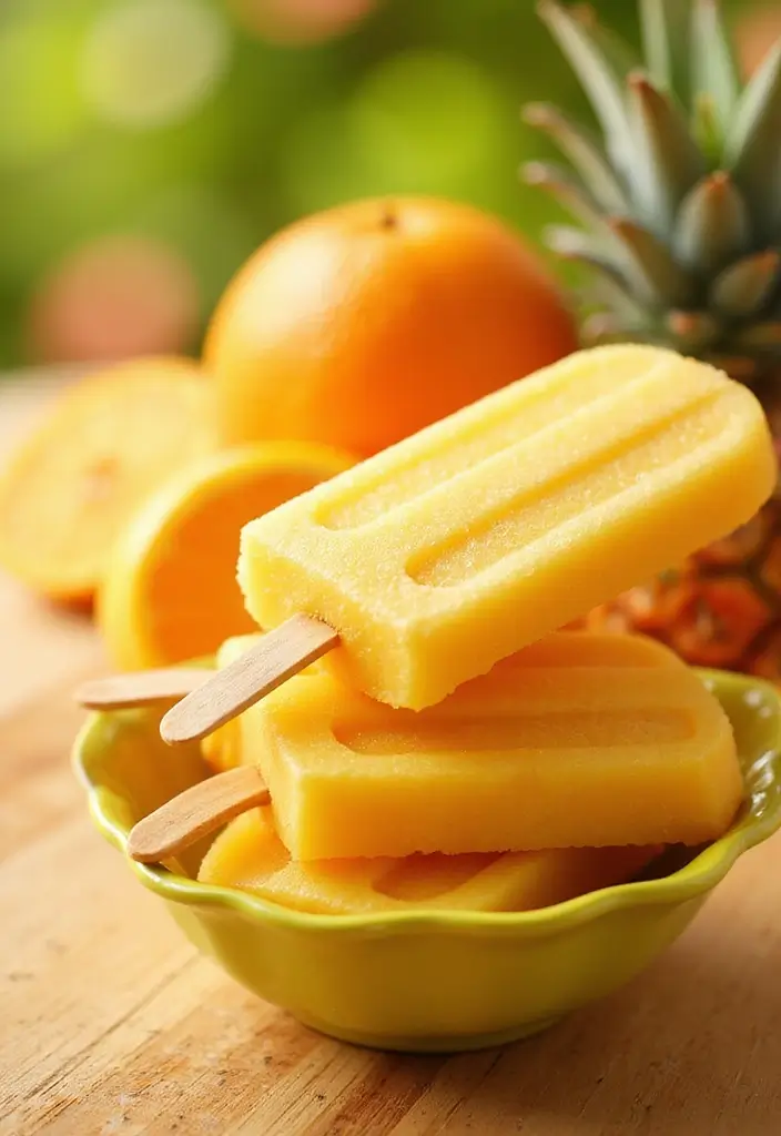 30 Pineapple Juice Recipes Drinks Everyone Loves 25. Pineapple Orange Popsicles