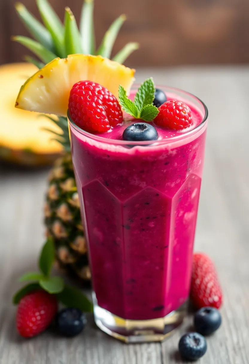 30 Pineapple Juice Recipes Drinks Everyone Loves 7. Pineapple Berry Blast