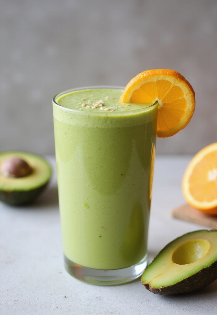 30 Quick and Easy Orange Juice Concentrate Recipes for Healthy Smoothies 10. Orange Avocado Smoothie