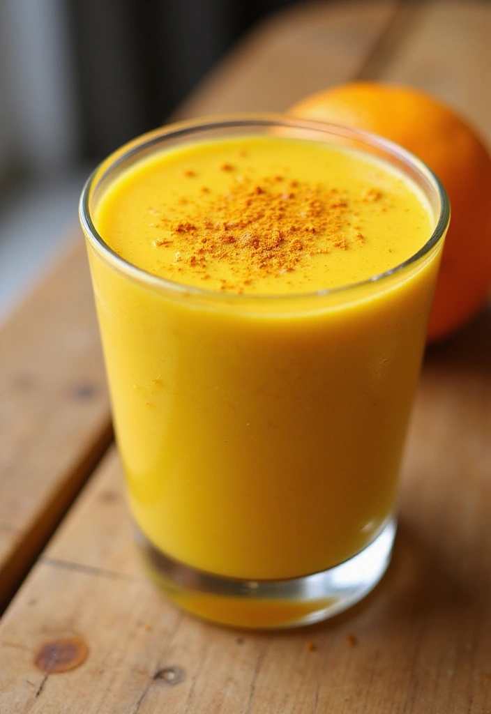 30 Quick and Easy Orange Juice Concentrate Recipes for Healthy Smoothies 14. Orange Turmeric Smoothie
