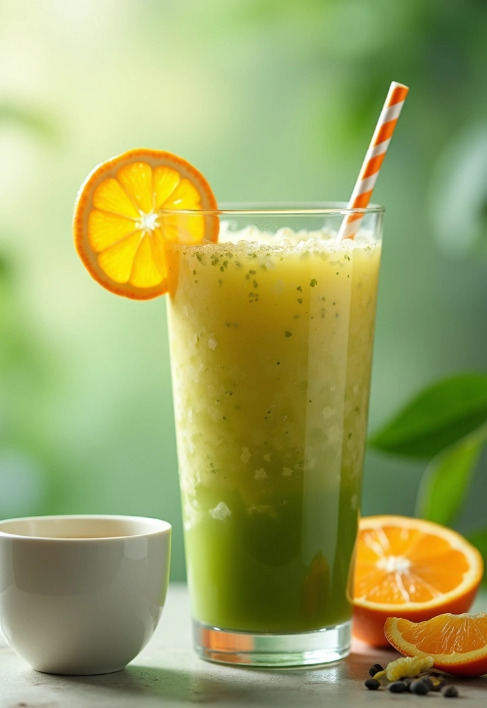30 Quick and Easy Orange Juice Concentrate Recipes for Healthy Smoothies 16. Orange Green Tea Smoothie