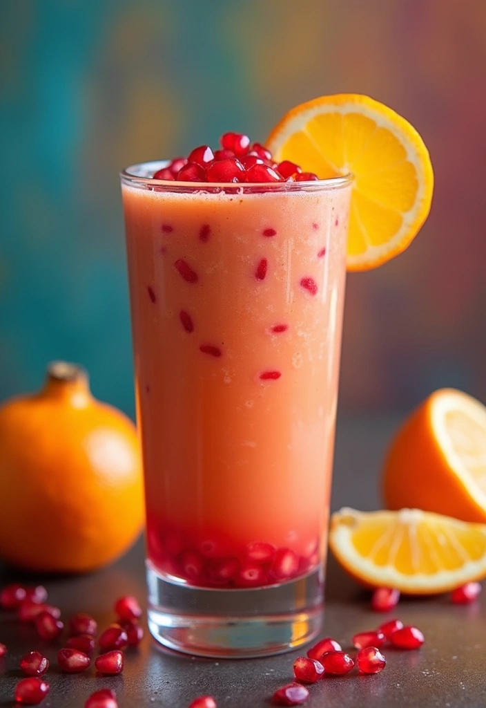 30 Quick and Easy Orange Juice Concentrate Recipes for Healthy Smoothies 18. Orange Pomegranate Smoothie