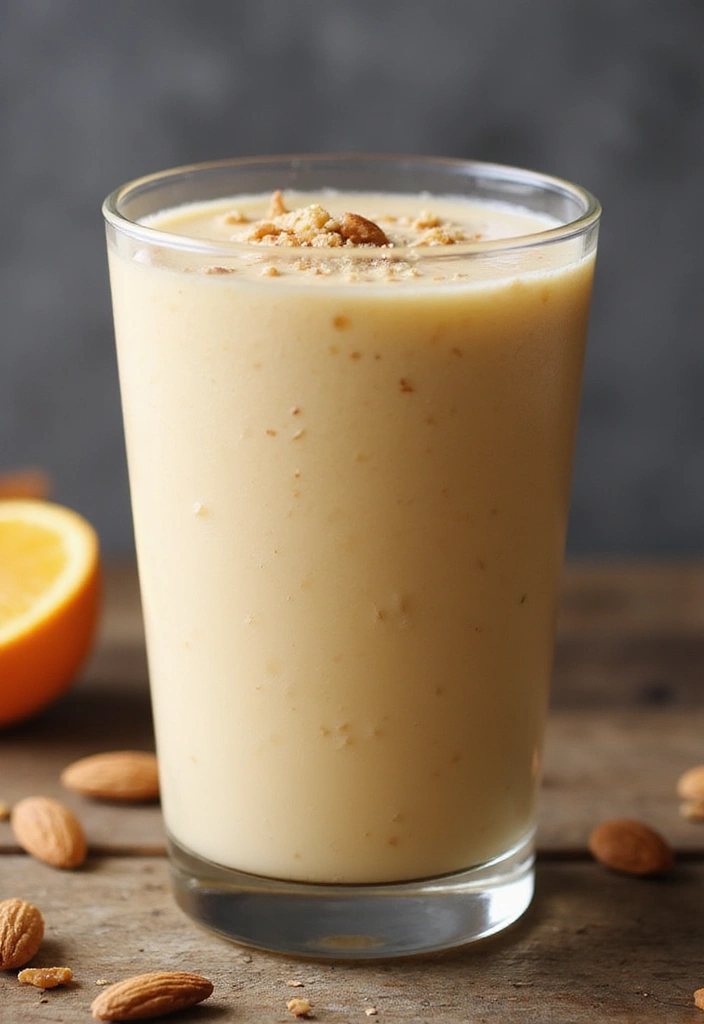 30 Quick and Easy Orange Juice Concentrate Recipes for Healthy Smoothies 22. Orange Almond Butter Smoothie