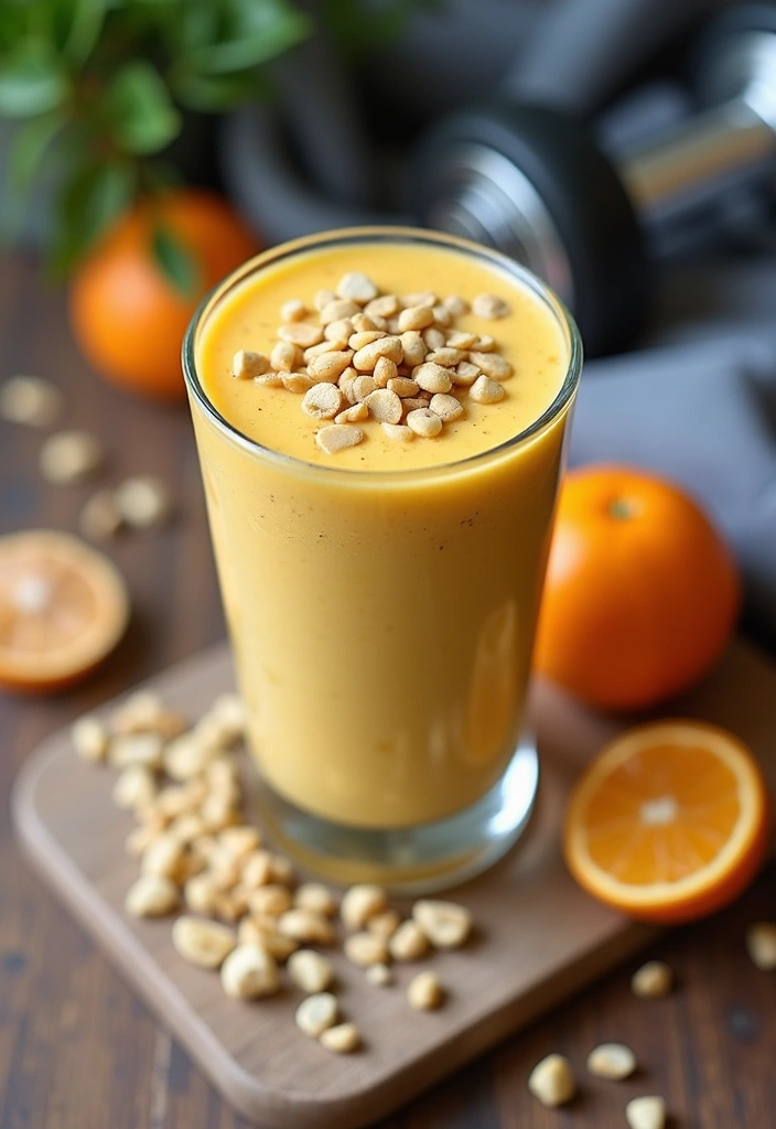 30 Quick and Easy Orange Juice Concentrate Recipes for Healthy Smoothies 25. Orange Pea Protein Smoothie