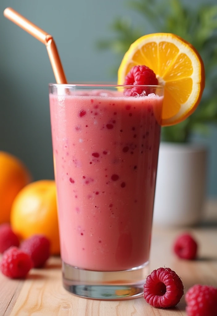 30 Quick and Easy Orange Juice Concentrate Recipes for Healthy Smoothies 29. Orange Raspberry Smoothie
