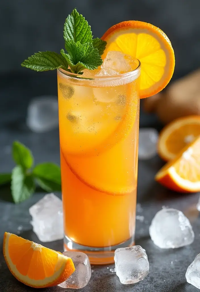 30 Quick and Easy Orange Juice Concentrate Recipes for Healthy Smoothies 3. Orange Mint Sparkler