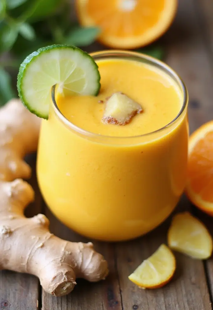 30 Quick and Easy Orange Juice Concentrate Recipes for Healthy Smoothies 8. Orange Ginger Detox Smoothie