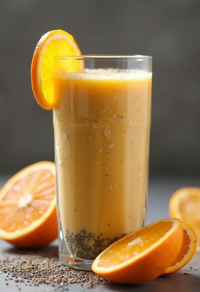 30 Quick and Easy Orange Juice Concentrate Recipes for Healthy Smoothies 9. Orange Chia Seed Smoothie