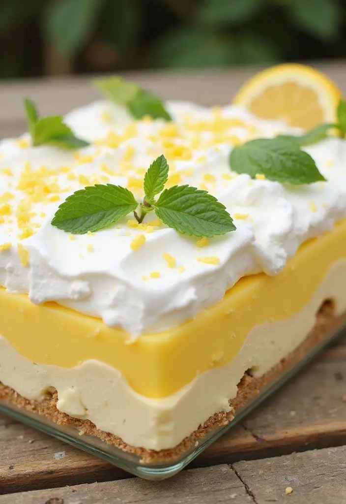 30 Recipes with Lemon Juice Fresh and Zesty Citrus Infused Desserts 10. Lemon Fluff Dessert
