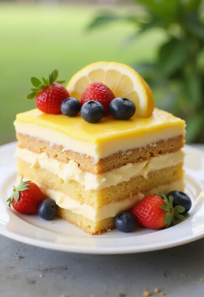 30 Recipes with Lemon Juice Fresh and Zesty Citrus Infused Desserts 13. Lemon Ice Box Cake