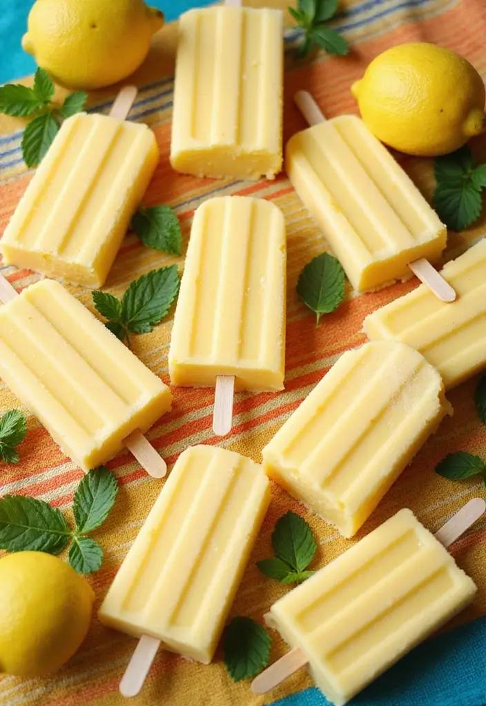 30 Recipes with Lemon Juice Fresh and Zesty Citrus Infused Desserts 16. Lemon Cheesecake Popsicles