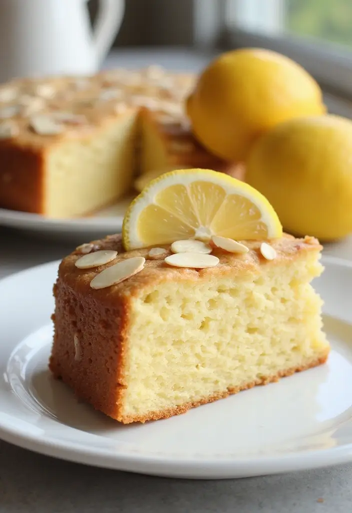 30 Recipes with Lemon Juice Fresh and Zesty Citrus Infused Desserts 18. Lemon Almond Cake