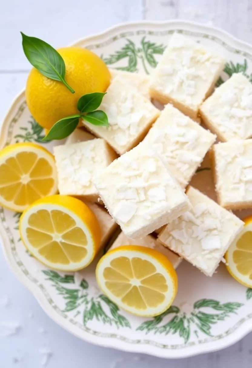 30 Recipes with Lemon Juice Fresh and Zesty Citrus Infused Desserts 25. Lemon Coconut Bars