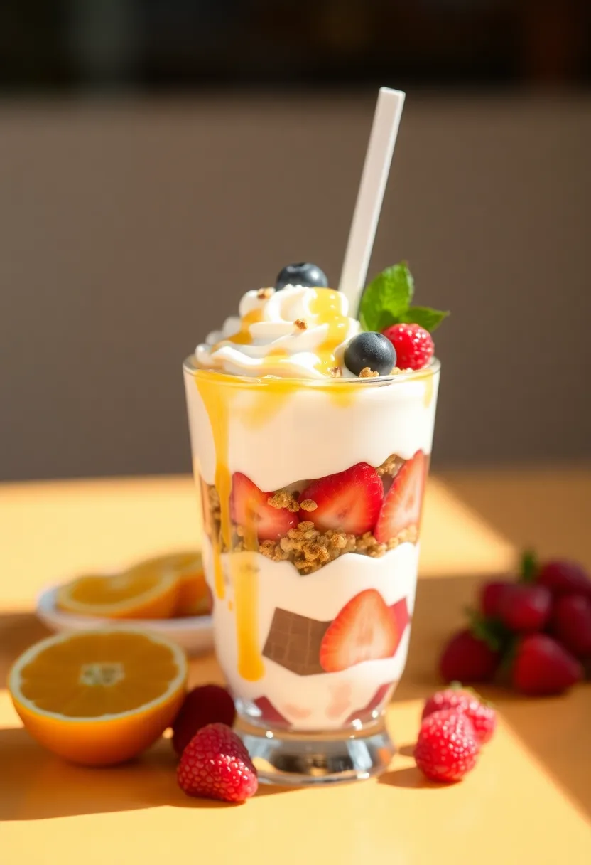 30 Recipes with Orange Juice That Always Impress - 16. Orange Juice and Yogurt Parfait