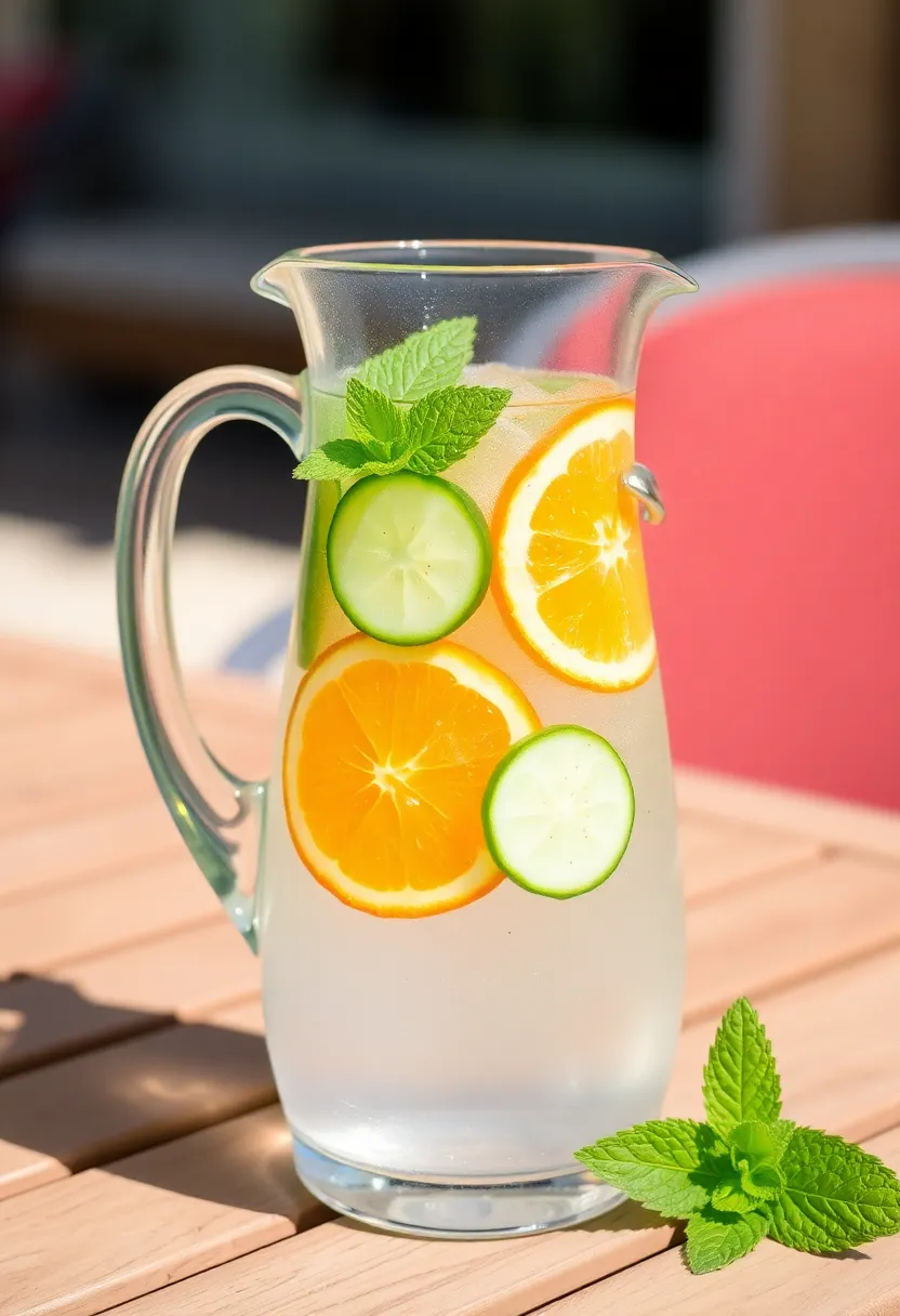 30 Recipes with Orange Juice That Always Impress - 18. Orange Juice and Cucumber Detox Water