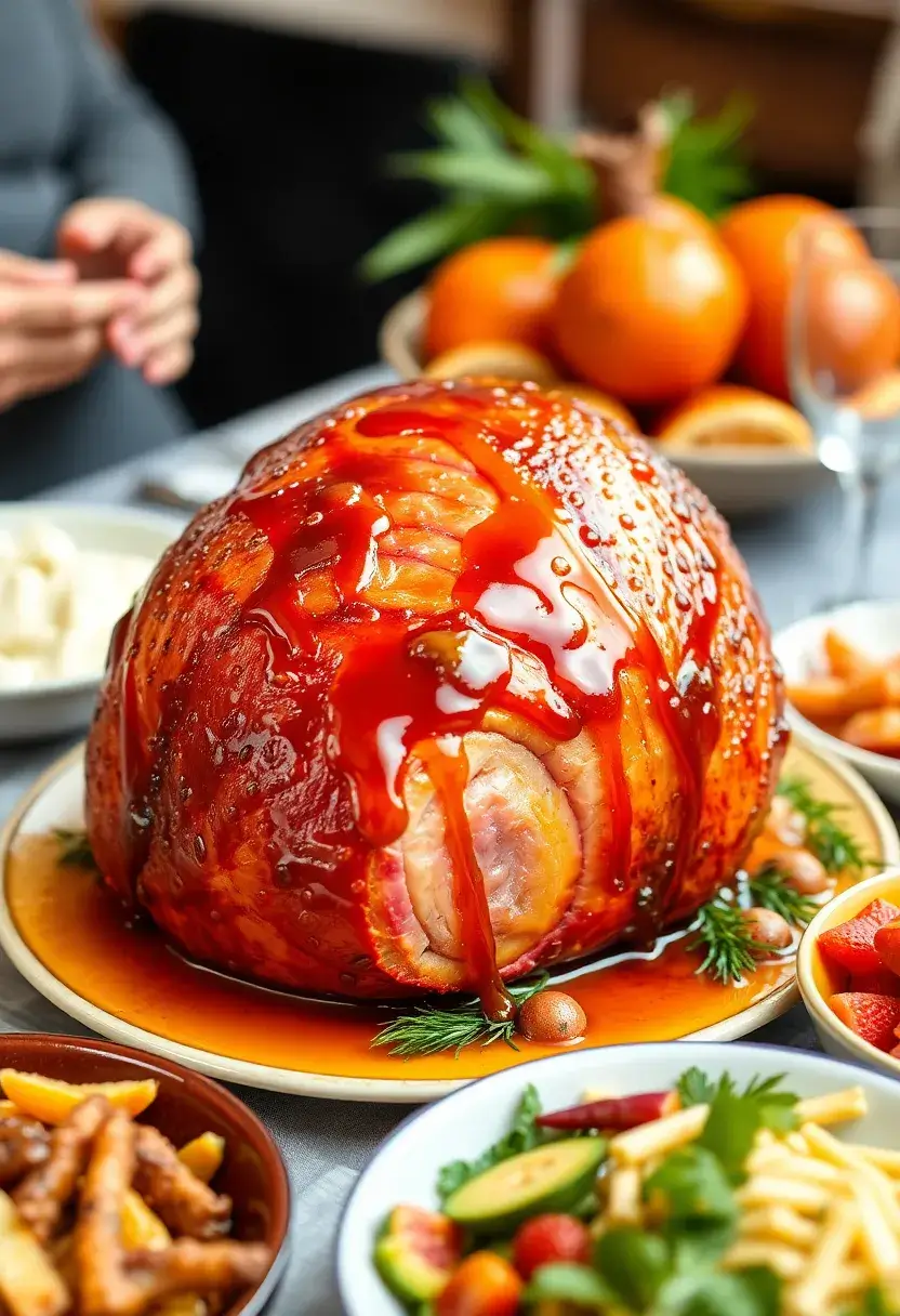 30 Recipes with Orange Juice That Always Impress - 28. Orange Juice and Maple Syrup Glazed Ham