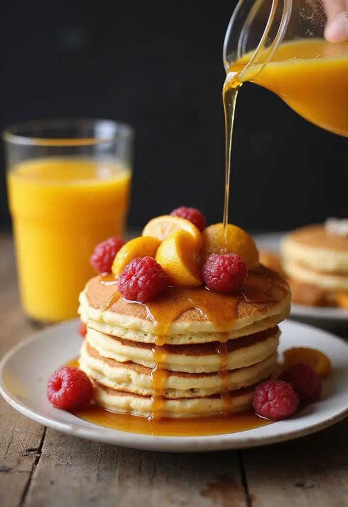 30 Recipes with Orange Juice That Always Impress - 3. Orange Juice Pancakes