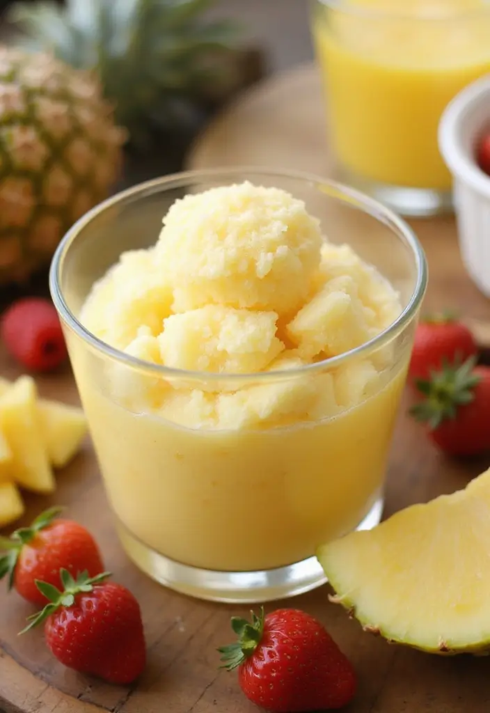 30 Recipes with Pineapple Juice Tropical and Sweet Delights 11. Pineapple Juice Granita