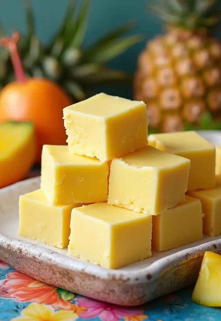 30 Recipes with Pineapple Juice Tropical and Sweet Delights 15. Easy Pineapple Juice Fudge