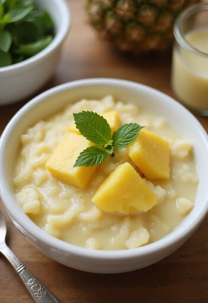 30 Recipes with Pineapple Juice Tropical and Sweet Delights 25. Pineapple Juice Rice Pudding