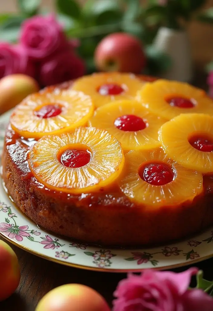 30 Recipes with Pineapple Juice Tropical and Sweet Delights 5. Pineapple Upside Down Cake