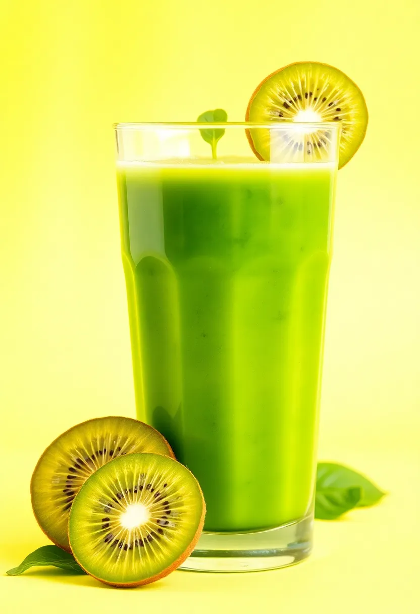 30 Seven Day Juice Cleanse Recipes for a Fresh Start 12. Kiwi Spinach Energizer