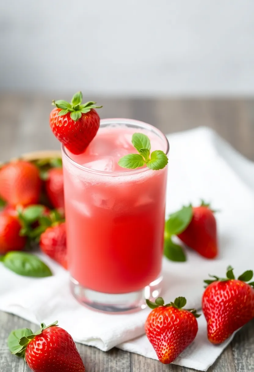 30 Seven Day Juice Cleanse Recipes for a Fresh Start 19. Strawberry Basil Refresher