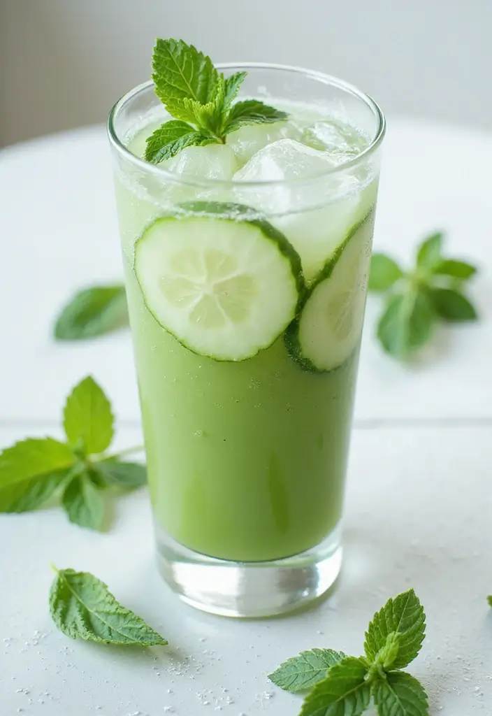 30 Seven Day Juice Cleanse Recipes for a Fresh Start 6. Cucumber Mint Refresh