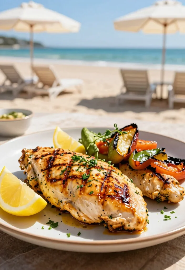 10 Beach Dinner Recipes for Relaxed Summer Nights 8. Grilled Lemon Herb Chicken 0
