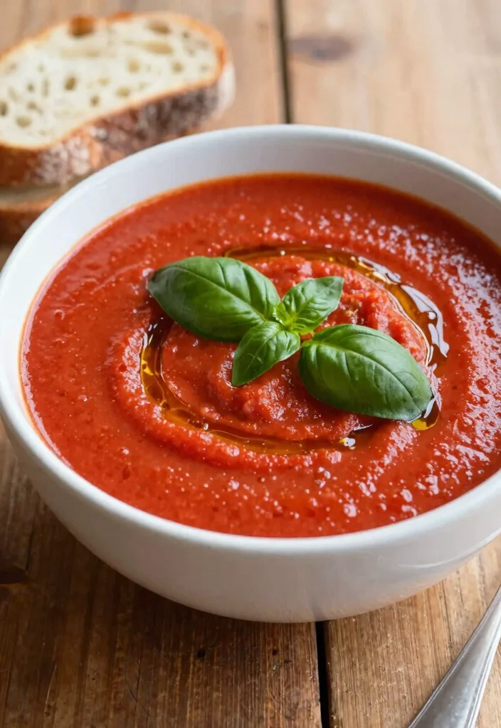 10 Blender Dinner Recipes for Quick Prep Meals 10. Creamy Tomato Basil Soup Bowl 0