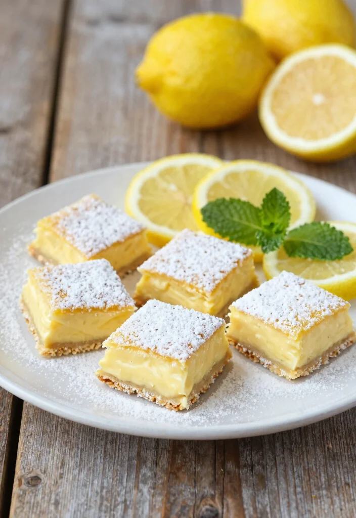 10 Cream Dessert Recipes for Rich Smooth Sweet Treats 8. Creamy Lemon Bars 0