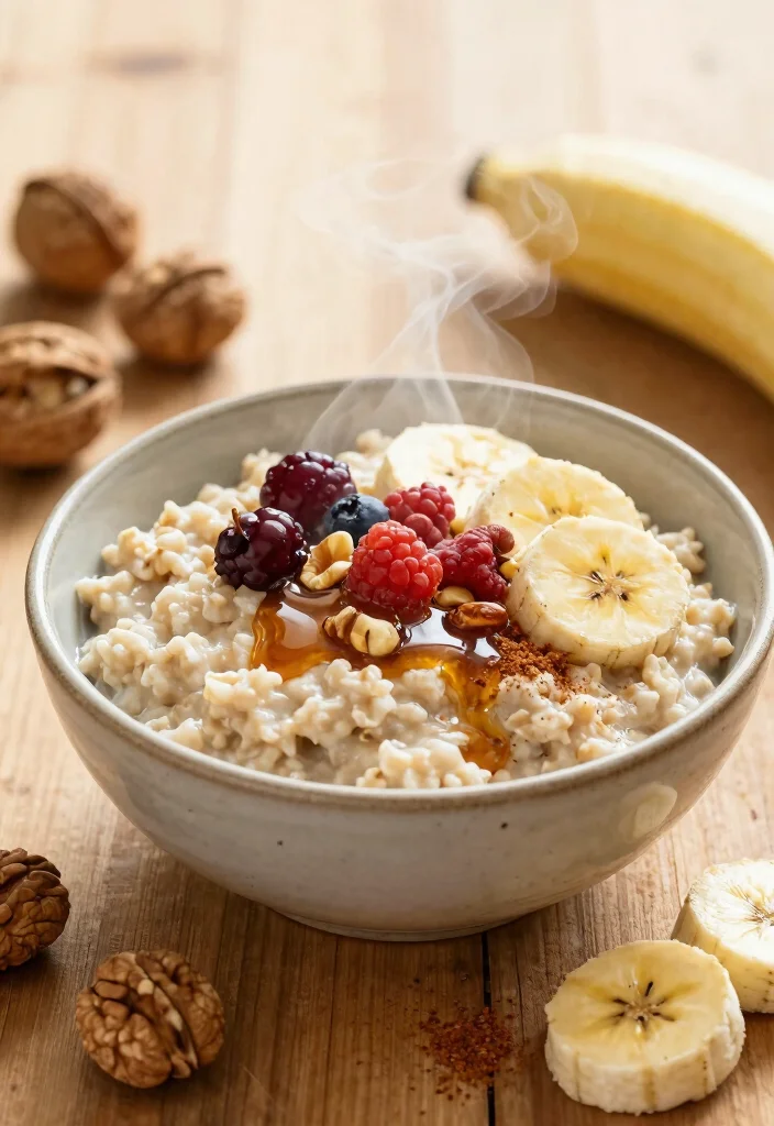 10 Easy Vegan Brunch Recipes for Relaxed Weekends 8. Oatmeal with Fruit and Nuts 0