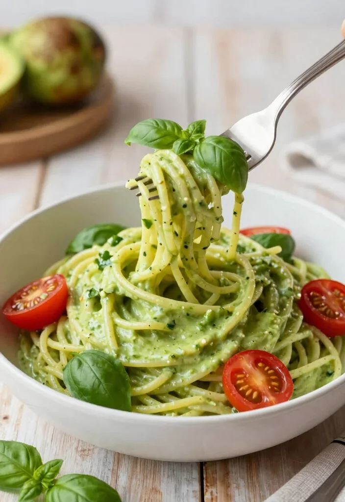 10 Fastest Dinner Recipes for Busy Weeknights - 5. Creamy Avocado Pasta 1