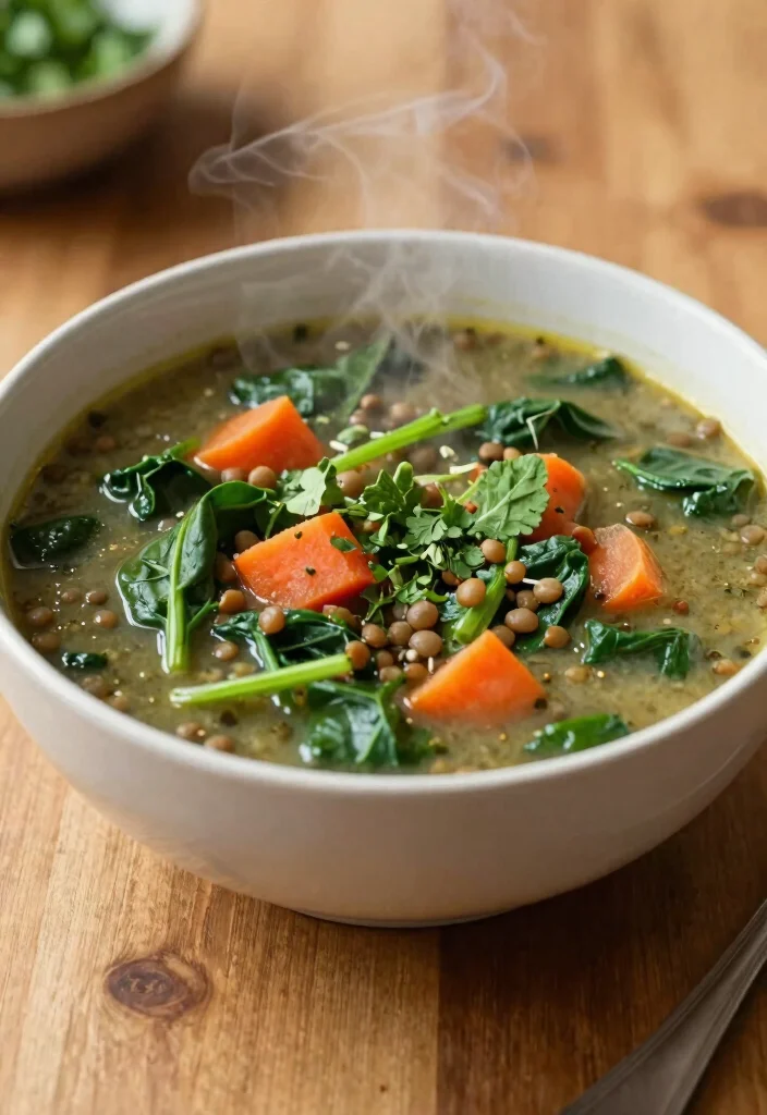 10 Fastest Dinner Recipes for Busy Weeknights - 9. Spinach & Lentil Soup 1