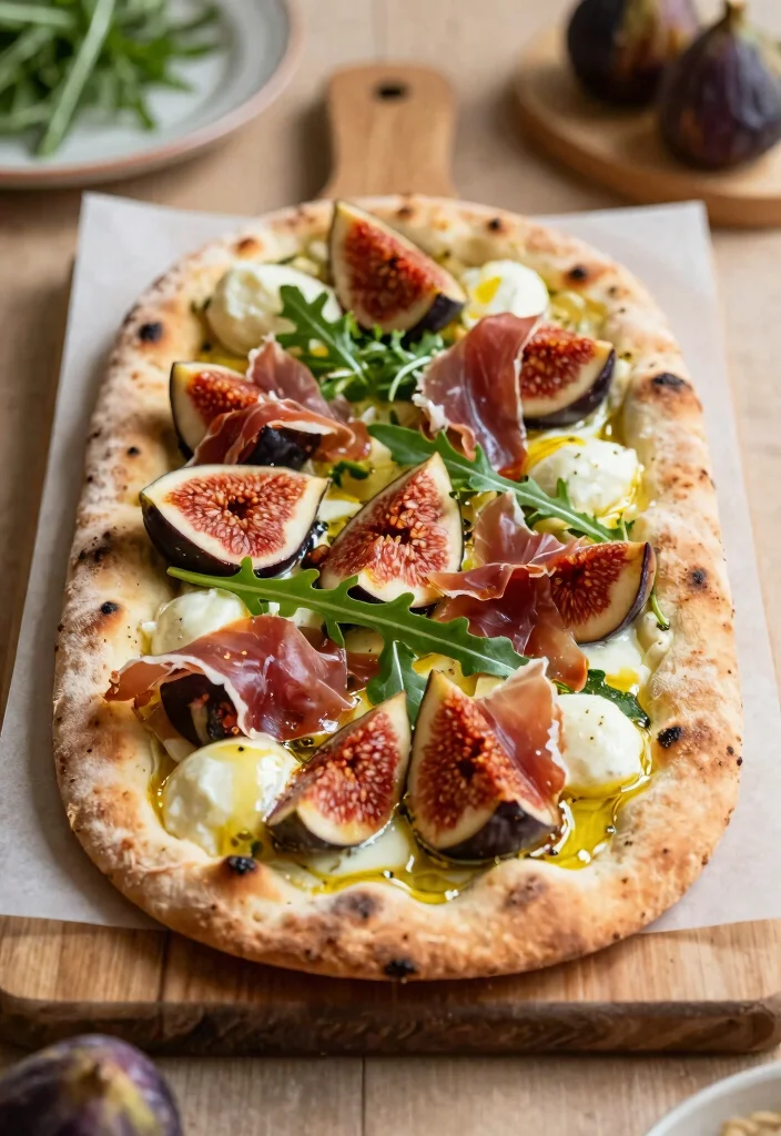 10 Fig Dinner Recipes for Sweet Savory Balance 3. Savory Fig and Prosciutto Flatbread 0
