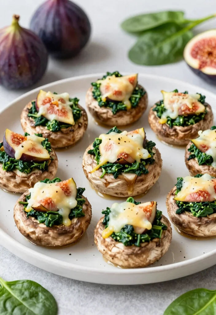 10 Fig Dinner Recipes for Sweet Savory Balance 7. Fig and Spinach Stuffed Portobello Mushrooms 0