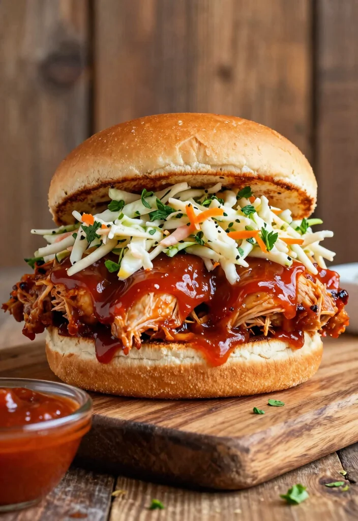 10 Keto Chicken Sandwich Recipes for Low Carb Comfort 4. BBQ Chicken Slaw Sandwich 0