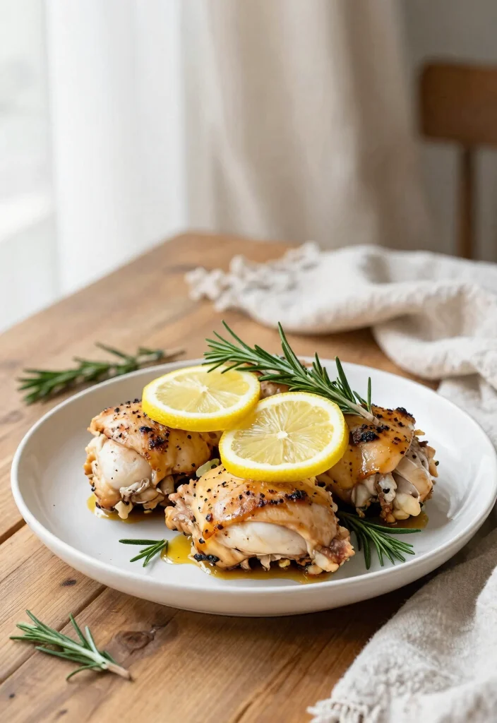 10 Keto Chicken Thigh Crock Pot Recipes for Juicy Meals 3. Lemon Rosemary Chicken Thighs 0