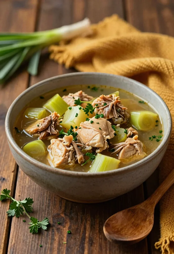 10 Keto Leek Recipes for Mild Savory Flavor 2. Hearty Leek and Chicken Stew 0