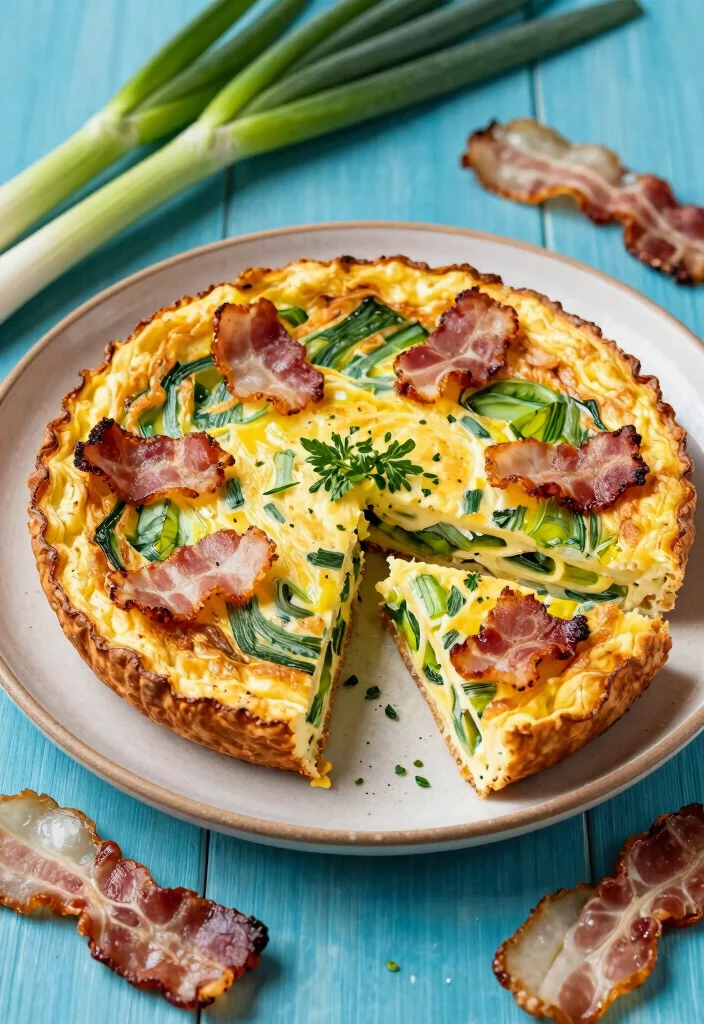 10 Keto Leek Recipes for Mild Savory Flavor 7. Leek and Bacon Frittata 0