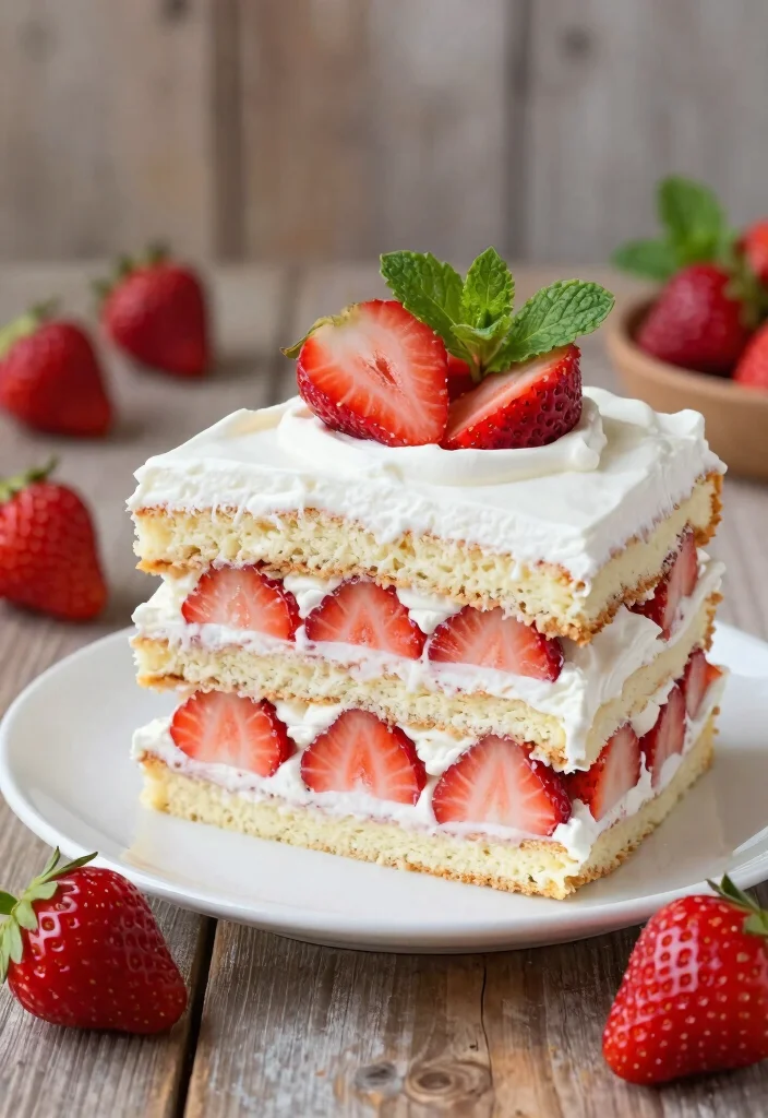 10 Keto White Cake Recipes for Classic Low Carb Baking 4. Strawberry Shortcake Keto Layered Cake 0