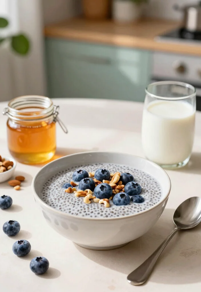 10 Low Calorie Healthy Blueberry Recipes for Sweet Balance 1. Blueberry Chia Seed Pudding 0