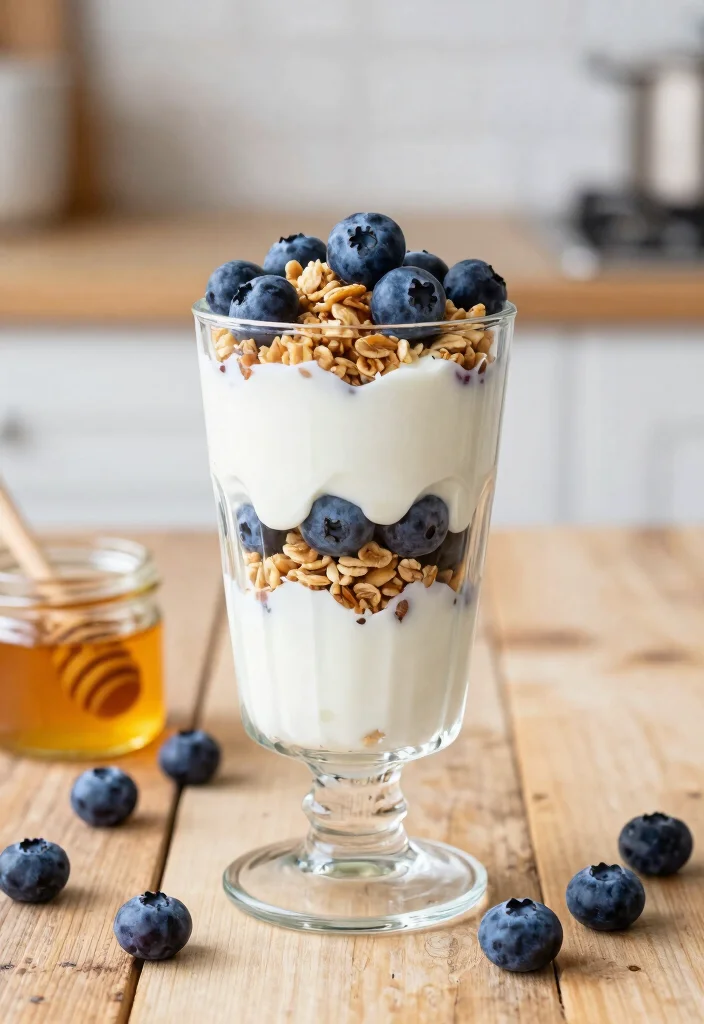 10 Low Calorie Healthy Blueberry Recipes for Sweet Balance 3. Blueberry Yogurt Parfait 0