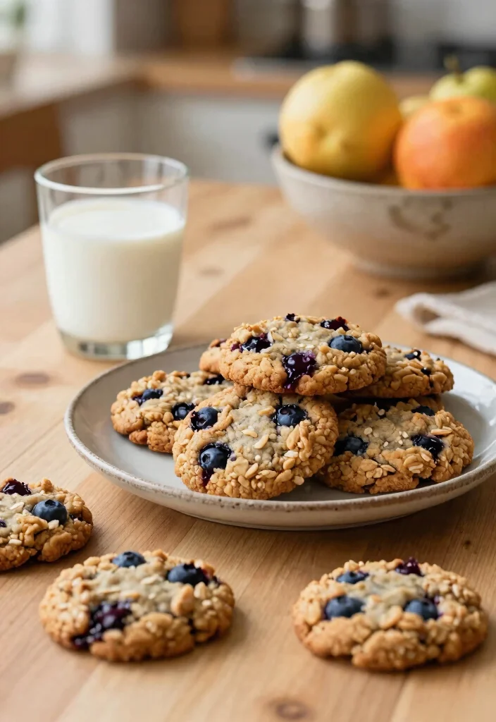 10 Low Calorie Healthy Blueberry Recipes for Sweet Balance 6. Blueberry Oatmeal Cookies 0