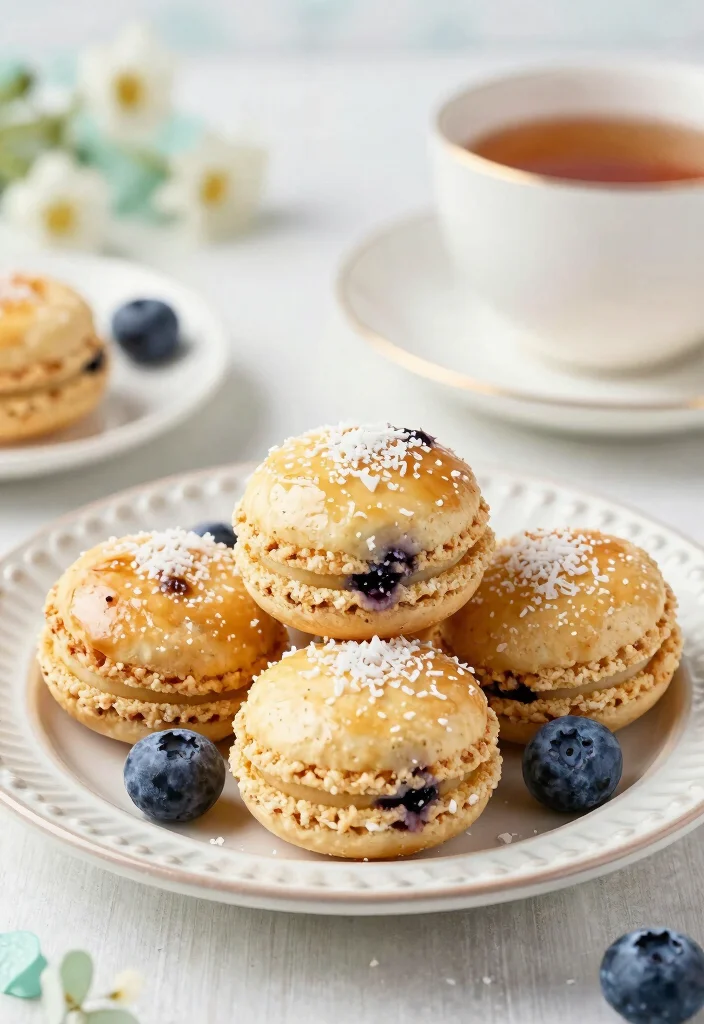 10 Low Calorie Healthy Blueberry Recipes for Sweet Balance 9. Blueberry Coconut Macaroons 0